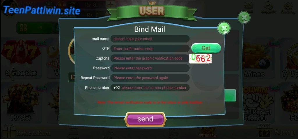 How to Register in Teen Patti Win