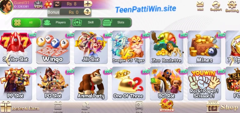 Teen Patti Win Games Available